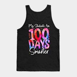 My Students Are 100 Days Smarter 100Th Day Of School Teacher Tank Top